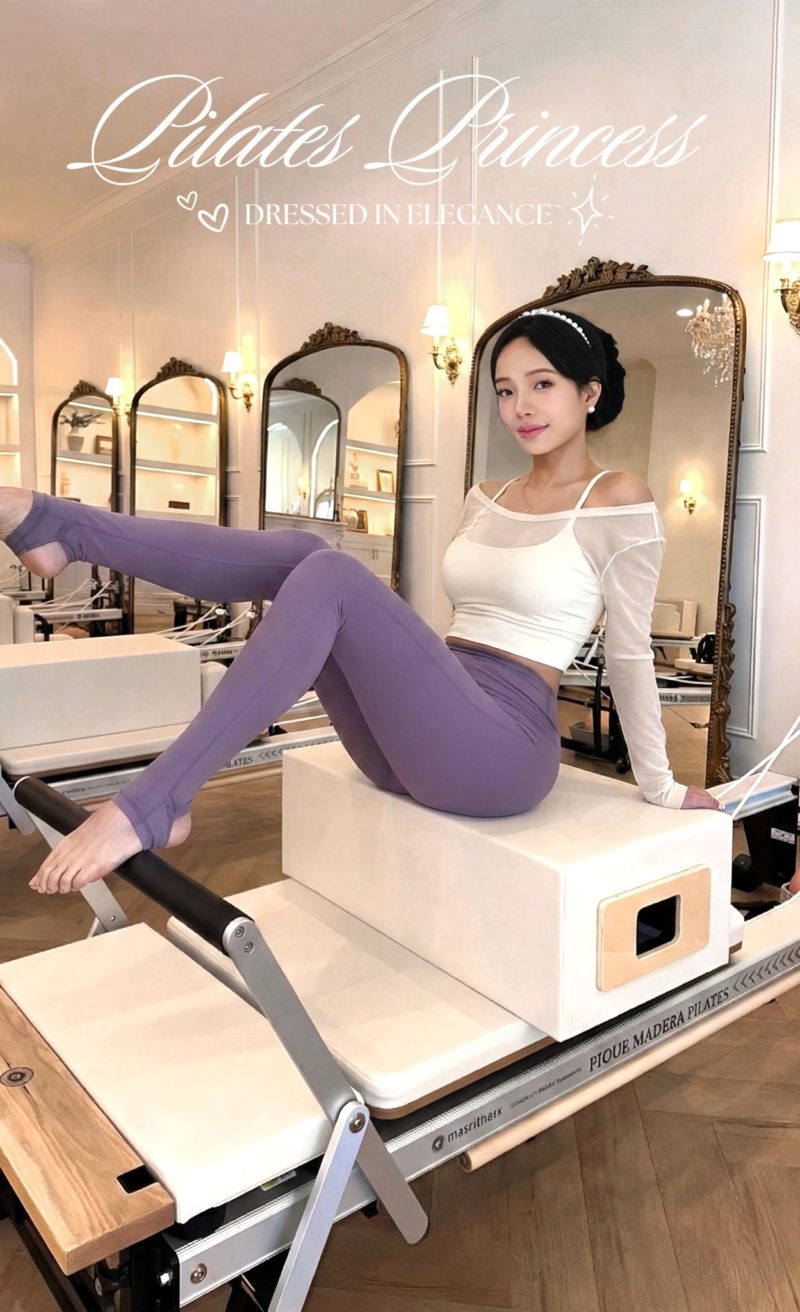 長腿雕塑瑜珈踩腳褲